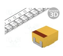 Capacitor: tantalum; 10uF; 6.3VDC; SMD; A; 1206; ±10%; -55÷125°C | TAJA106K006R  | TAJA106K006RNJ