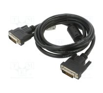 Cable; dual link; DVI-D (24+1) plug,both sides; 1.8m; black | CA-DVID10CC-0018BK  | CA-DVID-10CC-0018-BK