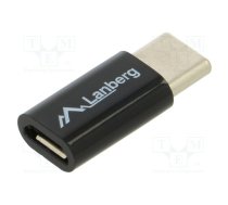 Adapter; OTG,USB 2.0; USB B micro socket,USB C plug; ABS | AD-UC-UM-02 | AD-UC-UM-02