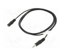 Cable; Jack 3.5mm 3pin socket,Jack 3.5mm 3pin plug; 1.5m; black | CA-MJFJ10CC-0015BK | CA-MJFJ-10CC-0015-BK