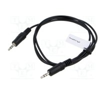Cable; Jack 3.5mm 3pin plug,both sides; 1.2m; black; PVC | CA-MJMJ10CC-0012BK | CA-MJMJ-10CC-0012-BK