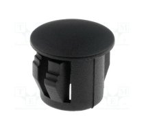 Stopper; H: 10.1mm; Flange dia: 11.5mm; Wall thick: 3.3mm; black | FIX-M09A | FIX-M09A
