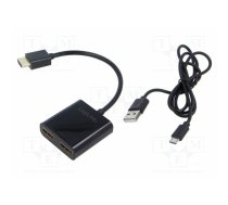 Splitter; HDCP 2.2,HDMI 2.0; black; Kit: USB cable | HD0061  | HD0061