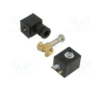 Electromagnetic valve; G 1/8"; brass; FKM; Valve: 2/2 NC; 24VDC | FMM01F18-BVNCD  | FMM 01F 18-B V NC D