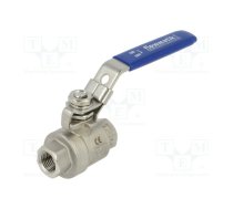 Ball valve; acid resistant steel AISI 316; PTFE; max.63bar | FMZK2-14  | FMZK2 14