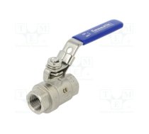 Ball valve; acid resistant steel AISI 316; PTFE; max.63bar | FMZK2-38  | FMZK2 38