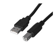 Cable USB 2.0 AM-BM 1.8M black | AKLAGKU00000035  | 5901969413526 | CA-USBA-10CC-0018-BK