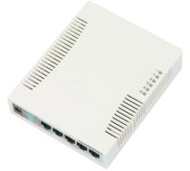 Mikrotik RB260GS Gigabit Ethernet (10/100/1000) Power over Ethernet (PoE) White | CSS106-5G-1S | 4752224002310 | NET-WRPZ-MTK-033
