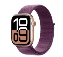 Apple Watch Series 10 GPS 42 mm Rožu zelta alumīnija korpuss ar Plum Sport Loop | MWWK3ET/A | 195949553448 | MWWK3ET/A