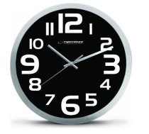 Esperanza EHC013K Wall Clock - Zurich - Black Quartz clock Oval Black, White | EHC013K | 5901299929889 | URPESPZGR0010