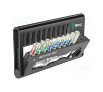 Tools set: screwdriver bits; hex key,Phillips,Torx®; 1/4" | WERA.05004177001 | 05004177001