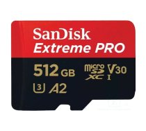 Memory card; microSDXC; 512GB; Extreme Pro,A2 Specification | SDSQXCD-512G-GN6MA | SDSQXCD-512G-GN6MA