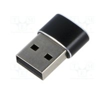 Adapteris Gembird USB AM to Type-C Female Black | A-USB2-AMCF-02  | A-USB2-AMCF-02