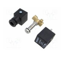 Electromagnetic valve; G 1/8"; brass; FKM; Valve: 2/2 NC; 230VAC | FMM01F18-BVNCA  | FMM 01F 18-B V NC A