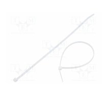 Cable tie; lumiscent; L: 250mm; W: 3.6mm; white; polyamide | TT3.6X250L/WH  | TT4X250L WHITE