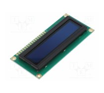 Display: OLED; alphanumeric; 16x1; Dim: 80x36x10mm; blue; PIN: 16 | REC001601BBPP5N01  | REC001601BBPP5N00100