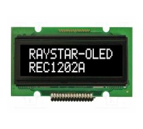 Display: OLED; alphanumeric; 12x2; Dim: 55.7x32x11mm; white; PIN: 15 | REC001202AWPP5N01  | REC001202AWPP5N00100