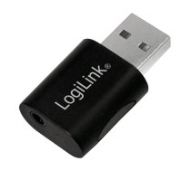 Logilink UA0299 USB 2.0 Adapter Audio USB-A/M līdz 3,5 mm 4-Pin/F Black. | 250-08729  | 4052792048438