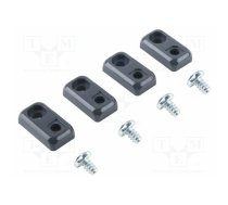 Wall mounting element; BOCUBE; graphite; 4pcs. | BWL7024  | B WL 7024