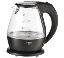 Kettle | Adler | Kettle | AD 1224 | Standard | 2000 W | 1.5 L | Glass | 360° rotational base | Black | AD 1224  | 5908256832732