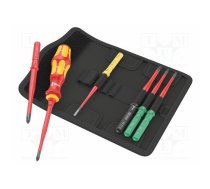 Screwdriver: insulated-set; insulated,slim; PZ/S2; 1kVAC; case | WERA.05006603001 | 05006603001