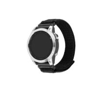 Fixed | Sporty Strap for Garmin QuickFit 26mm | 160-210 | Black | Nylon | FIXNST2-QF26MM-BK  | 8591680161720