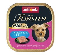 ANIMONDA Vom Feinsten Adult Mini Poultry, salmon and dill - wet dog food - 100g | DLPANMKAM0012  | 4017721823586 | DLPANMKAM0012