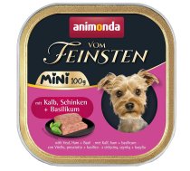 ANIMONDA Vom Feinsten Adult Mini Veal, ham and basil - wet dog food - 100g | DLPANMKAM0014 | 4017721823609 | DLPANMKAM0014
