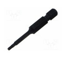 Screwdriver bit; hex key; HEX 2mm; 1/4"; Overall len: 50mm | KT-715002H | 715002H