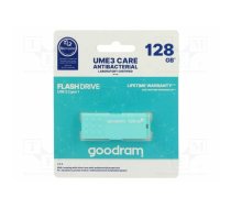 Pendrive; USB 3.2 Gen 1; 128GB; R: 60MB/s; W: 20MB/s; mint; USB A | UME3-1280CRR11 | UME3-1280CRR11