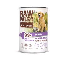 VETEXPERT Raw Paleo Duoprotein Duck & Boar Puppy - wet dog food - 400g | DLPVEEKAM0032 | 5902414212114 | DLPVEEKAM0032
