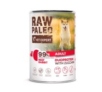 VETEXPERT Raw Paleo Duoprotein Beef & Rabbit Adult - wet dog food - 400g | DLPVEEKAM0029 | 5902414212053 | DLPVEEKAM0029
