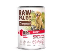 VETEXPERT Raw Paleo Duoprotein Beef & Rabbit Puppy - wet dog food - 400g | DLPVEEKAM0030 | 5902414212077 | DLPVEEKAM0030