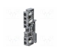 Splice terminal: rail; 57A; 800V; for DIN rail mounting; grey | WS10-TW-01P-11 | WS10-TW-01P-11-00Z(H)