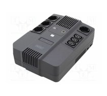 Power supply: UPS; 480W; 800VA; 90x202x285mm; No.of out.sockets: 9 | DN-170111 | DN-170111