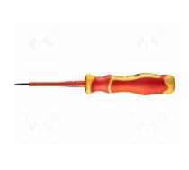 Screwdriver: insulated; slim; slot; 2.5x0.4mm; Blade length: 75mm | NEO-04-130 | 04-130