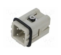 Connector: HDC; contact insert; male; EPIC H-A; PIN: 4; 10A; 3+PE | 44424055 | 44424055