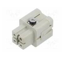 Connector: HDC; contact insert; female; EPIC H-A; PIN: 4; 10A; 3+PE | 44424056 | 44424056