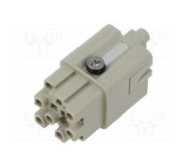 Connector: HDC; contact insert; female; EPIC H-Q; PIN: 12; 10A; 400V | 44424072 | 44424072