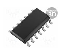 IC: driver; H-bridge,MOSFET half-bridge; SO14; 4A; Ch: 2; 10÷17VDC | UCC27714D | UCC27714D