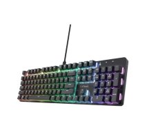 Klaviatūra Trust GXT 871 Zora Black | 25510 | 8713439255102