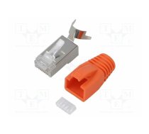 Connector: RJ45; plug; PIN: 8; Cat 6a,Cat 7; shielded; 8p8c; 8mm | LOG-MP0078 | MP0078