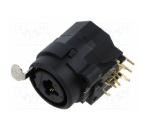 Connector: Jack 6,3mm + XLR; socket; female; angled 90°; THT; 3A | NTR-NCJ10FI-H | NCJ10FI-H