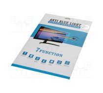 Anti Blue Light Filter; natural (transparent); Thk: 0.5mm; 27" | QOLTEC-51049 | 51049