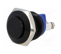 Switch: vandal resistant; Pos: 2; SPST-NO; 2A/36VDC; IP65; OFF-(ON) | V16-10H-B | GQ16H-10/A