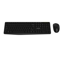CANYON SET-W01 EN Keyboard+Mouse Wireless Black | CNE-HSETW01-UK/US | 5291485018443