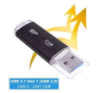 Silicon Power Blaze B02 USB flash drive 32 GB USB Type-A 3.2 Gen 1 (3.1 Gen 1) Black | SP032GBUF3B02V1K | 4712702646467 | PAMSLPFLD0015