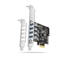 AXAGON PCI-Express card with four external USB 3.2 Gen1 ports with dual power | PCEU-43RS | PCEU-43RS | 8595247906960