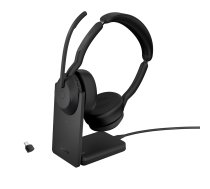 Jabra Evolve2 55 Austiņas Vadu & Bezvadu Birojs / zvanu centrs Bluetooth Uzlādes statīvs Melns | 8232089 | 5706991027532 | WLONONWCRGK03