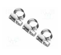Worm gear clamp; W: 9mm; Clamping: 8÷12mm; stainless steel; W4 | NEO-11-400 | 11-400